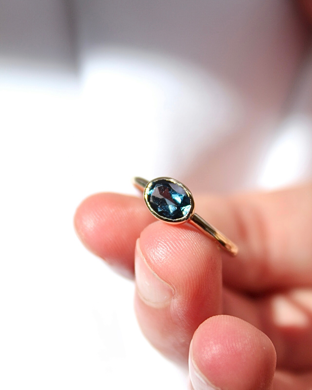 Anillo topacio london oval — foto 1