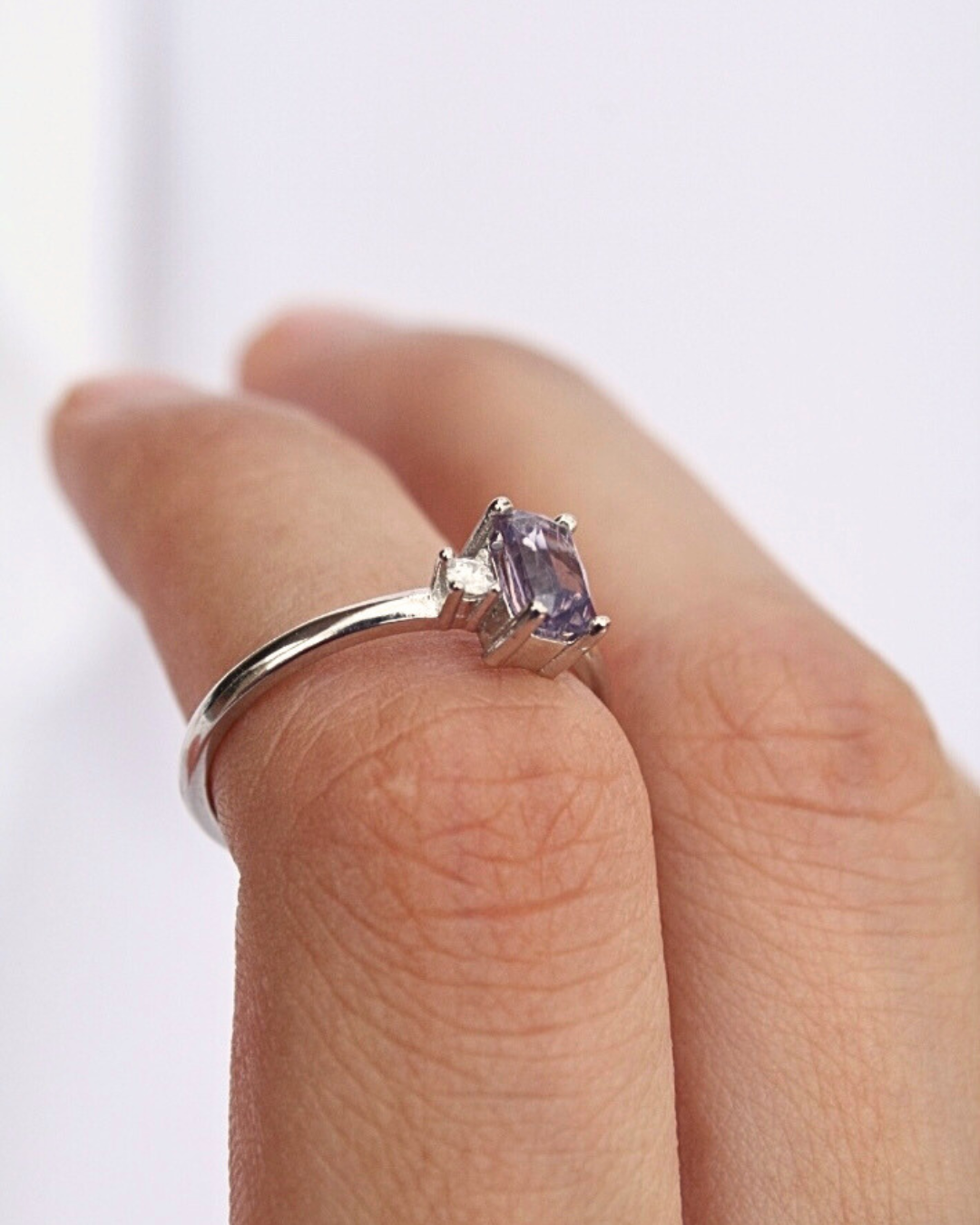 Espinela y Diamante/Moissanita — foto 4