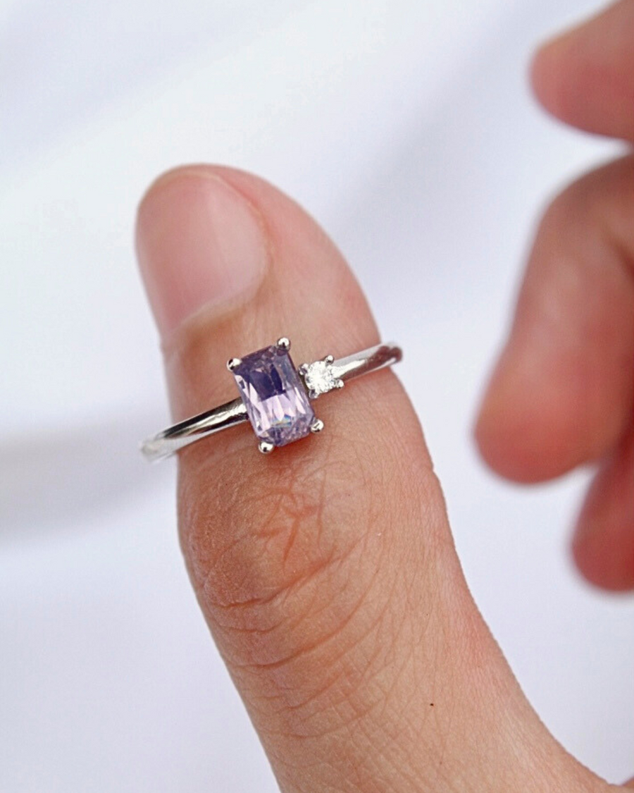 Espinela y Diamante/Moissanita