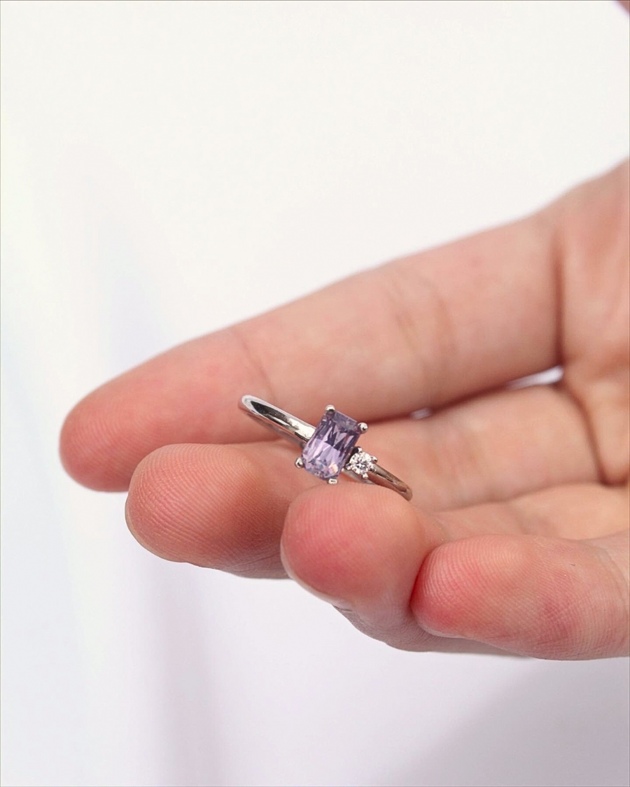 Espinela y Diamante/Moissanita