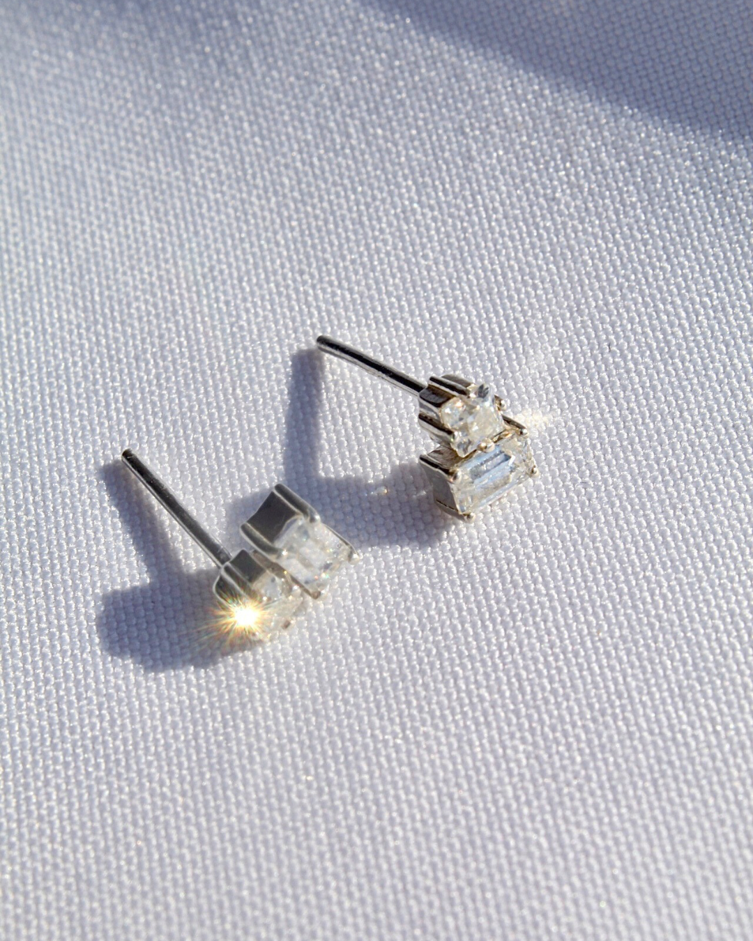 Aretes Dúo de Diamantes/Moissanitas — foto 3