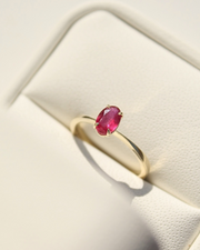 Anillo Rubí oval