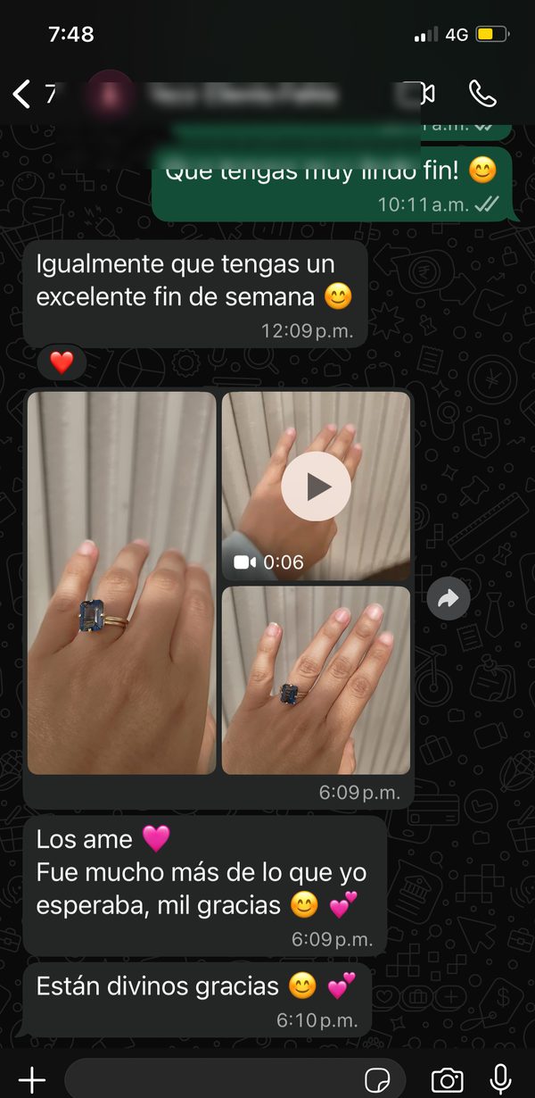Mensaje de una clienta de 79 & Dos