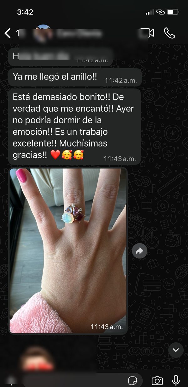 Mensaje de una clienta de 79 & Dos
