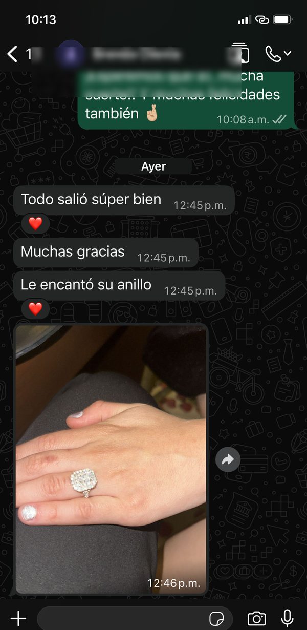 Mensaje de una clienta de 79 & Dos